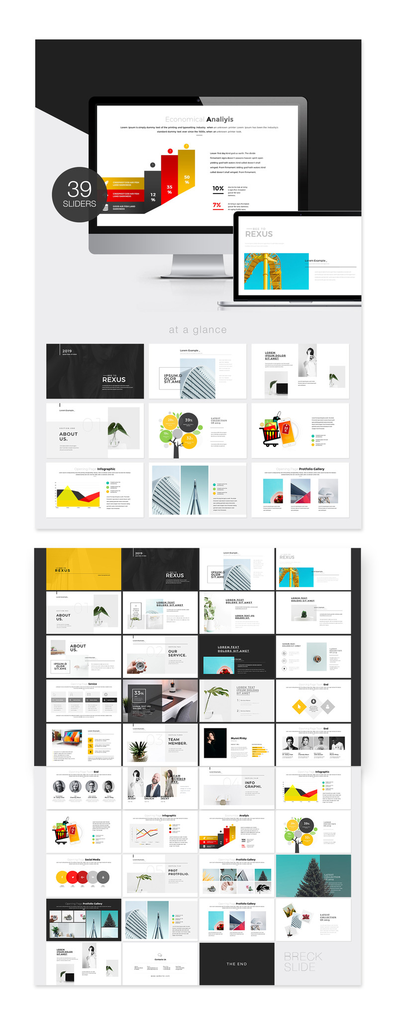 Rexus Creative Pro Presentation PowerPoint template - Features Image 1