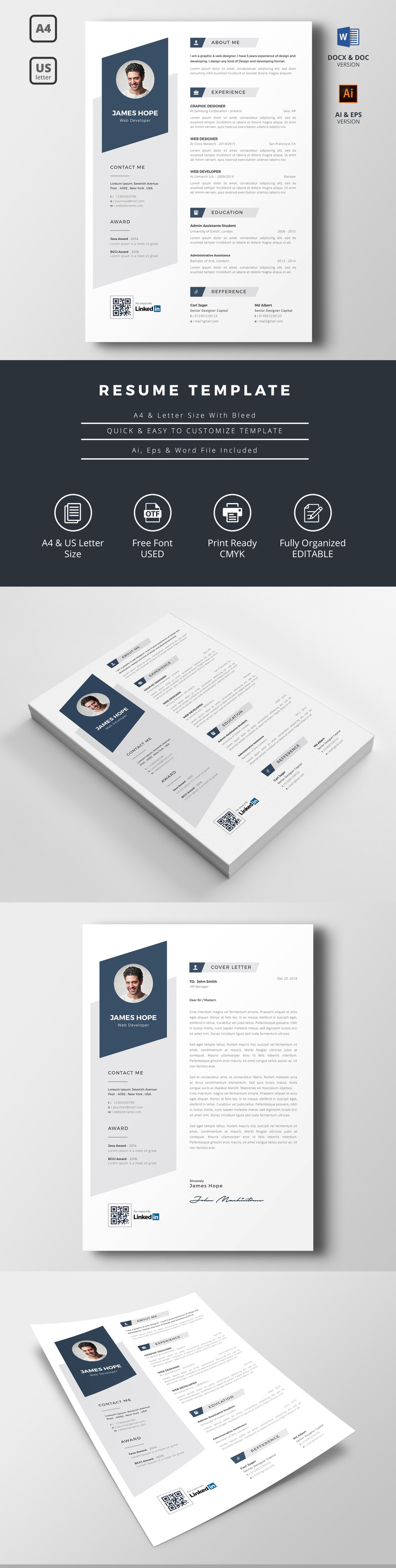 Professional Resume Template - Features Image 1
