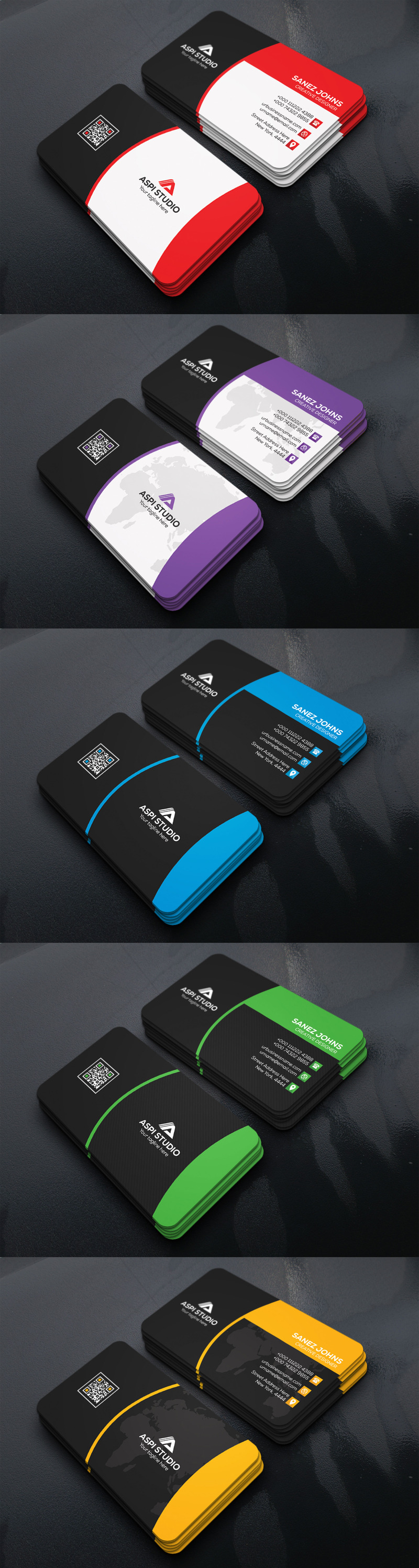 Sanez Johnz Business Card - Corporate Identity Template - Features Image 1