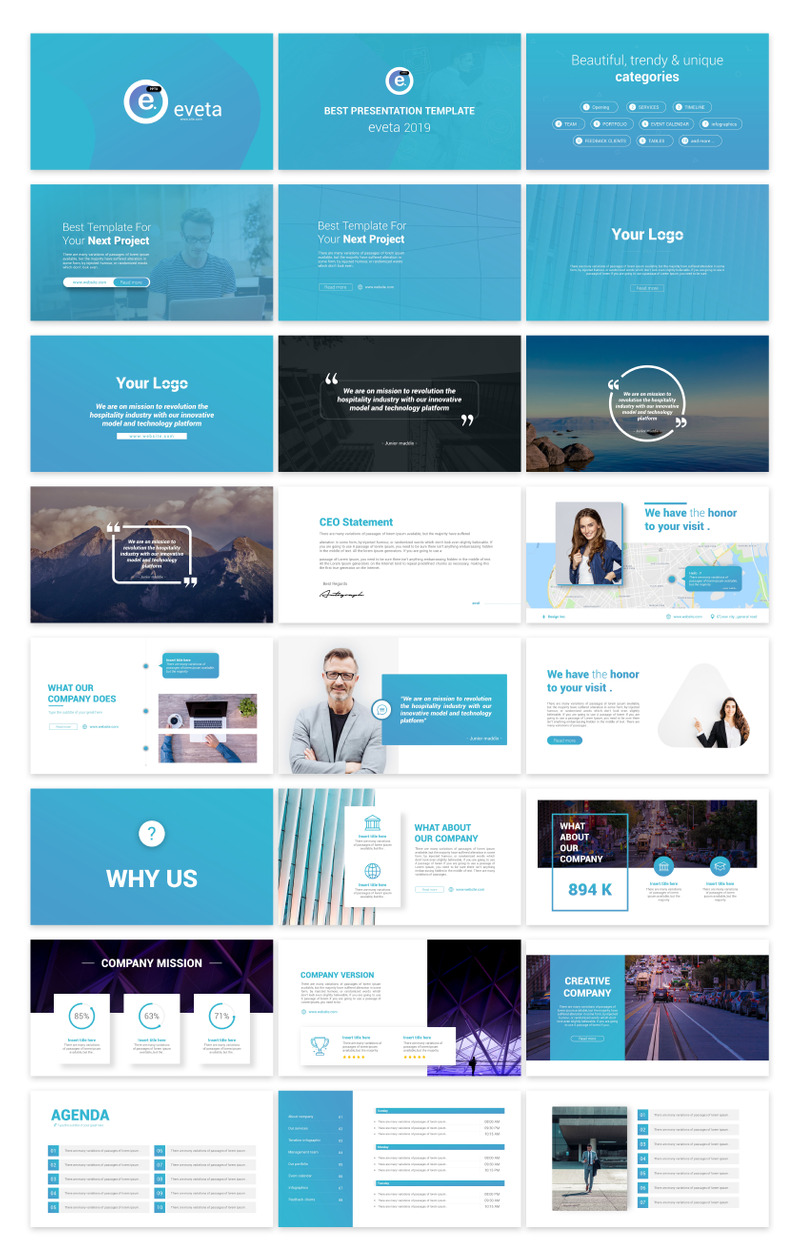 Eveta - PowerPoint-Vorlage - Eigenschaften Bild 1