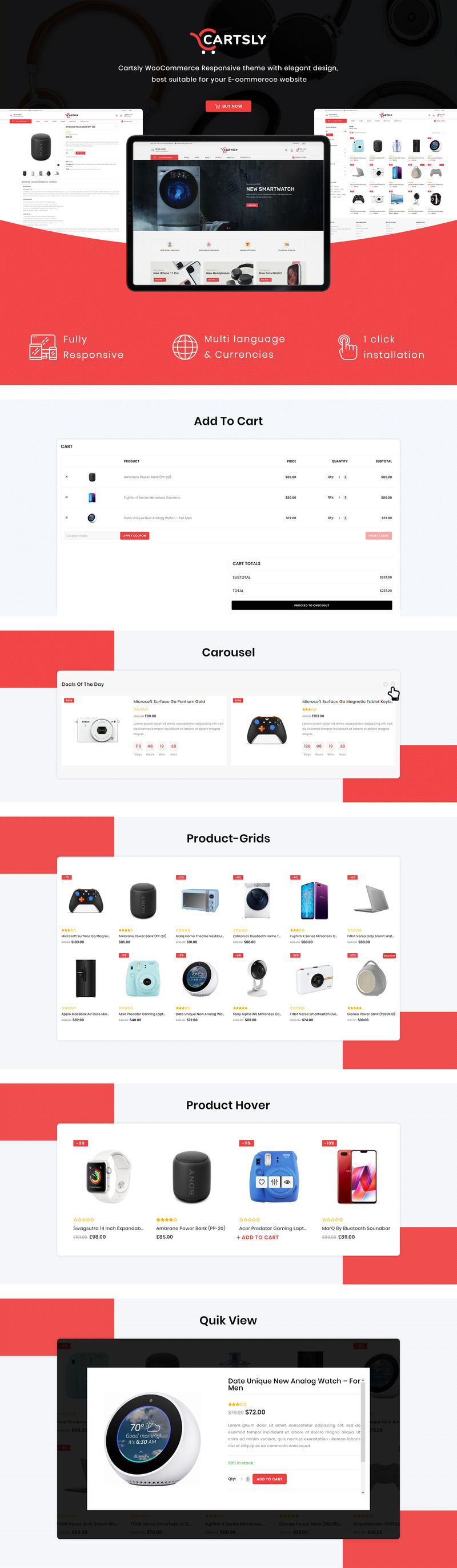 WooCommerce Theme namens Cartsly - Electronics Multipurpose E-commerce #117883 - Bildeigenschaften 1