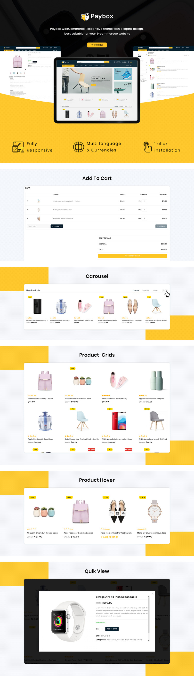 PayBox - Multipurpose Super Market 响应式WooCommerce模板 #117876——特色图像 1