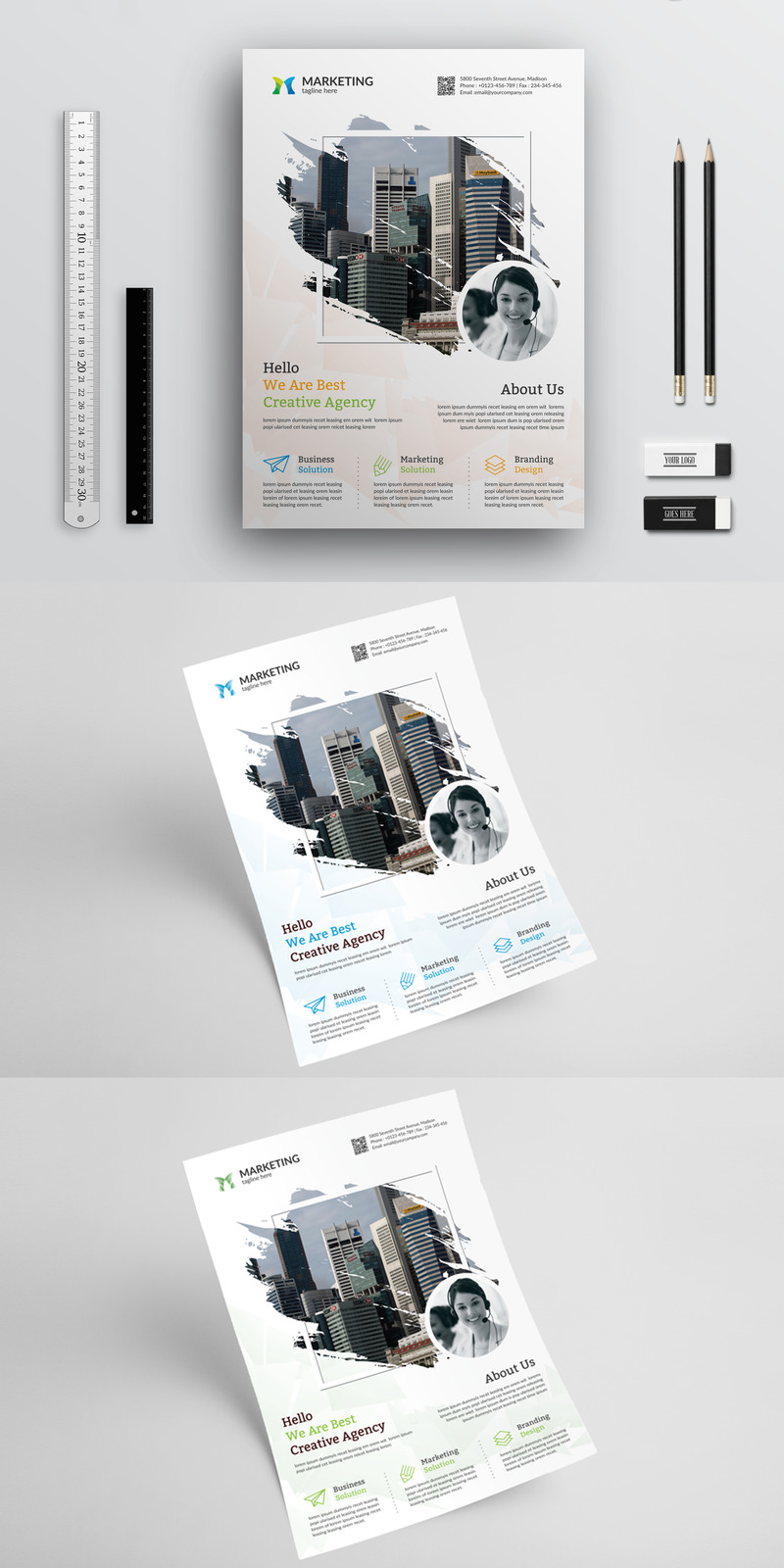 Corporate Marketing Flyer - Corporate Identity Template - Features Image 1