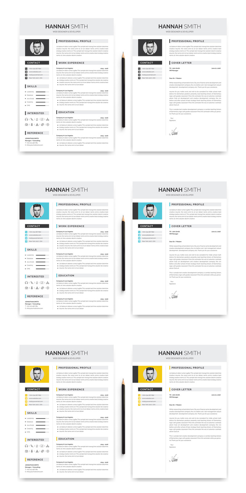 Hannah Smith Word Resume Template - Features Image 1
