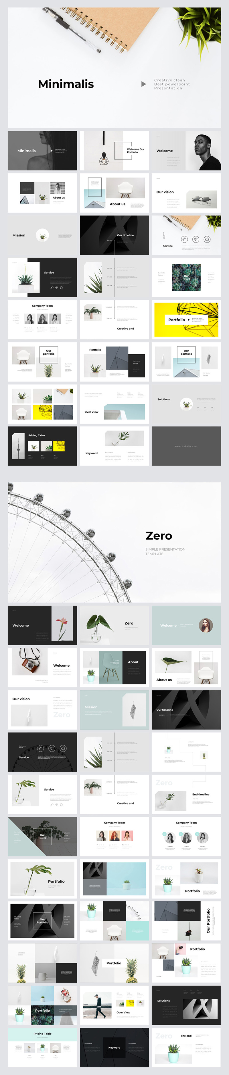 现代PowerPoint模板 - Features Image 1