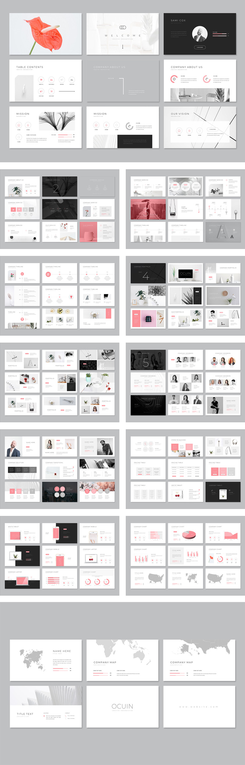 Ocuin 演示文稿 PowerPoint 模板 - Features Image 1
