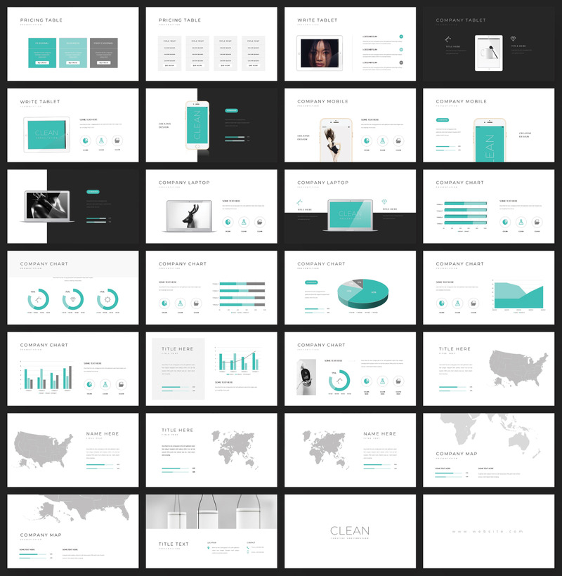 Modello PowerPoint multiuso pulito - Caratteristiche Immagine 3