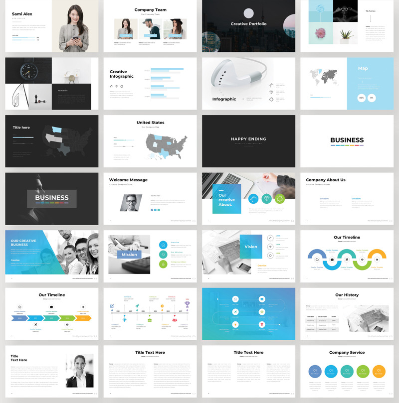 Szablon PowerPoint Clean Business - Obraz funkcji 2