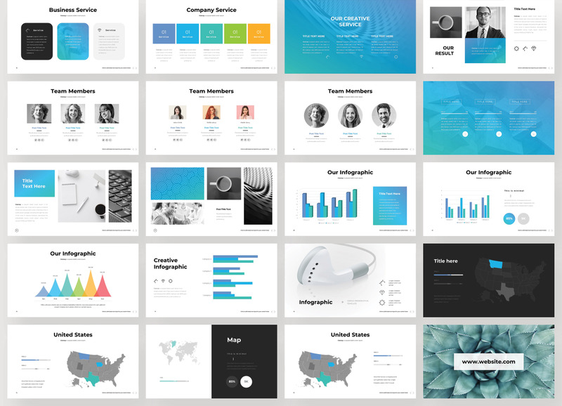 Szablon PowerPoint Clean Business - Obraz funkcji 3