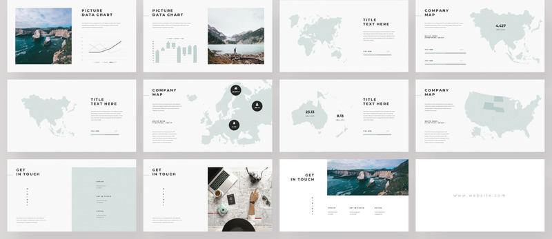 2 Clean Business Presentation Pack PowerPoint template - Features Image 4