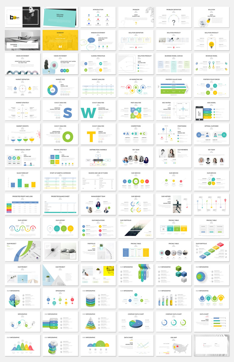 Business Plan Presentation PowerPoint template - Features Image 1