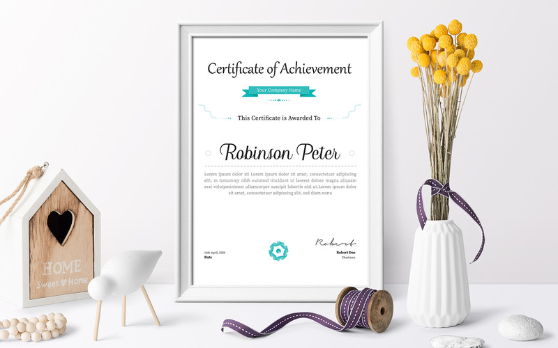 Robert Doe Certificate Template - Features Image 1