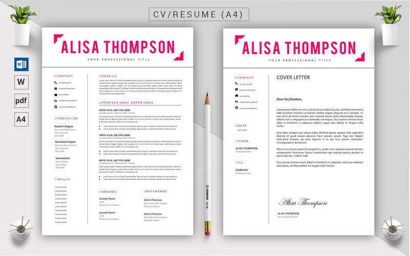 Alisa Thompson - CV & Resume Template - Features Image 3