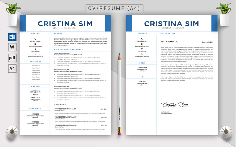Cristina Sim - Lebenslauf & Lebenslauf Vorlage - Eigenschaften Bild 2