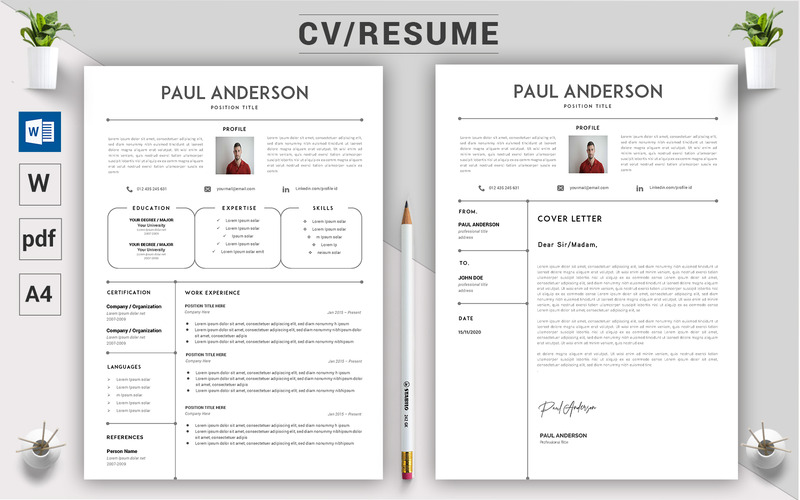 Paul Anderson - CV Resume Template - Features Image 1