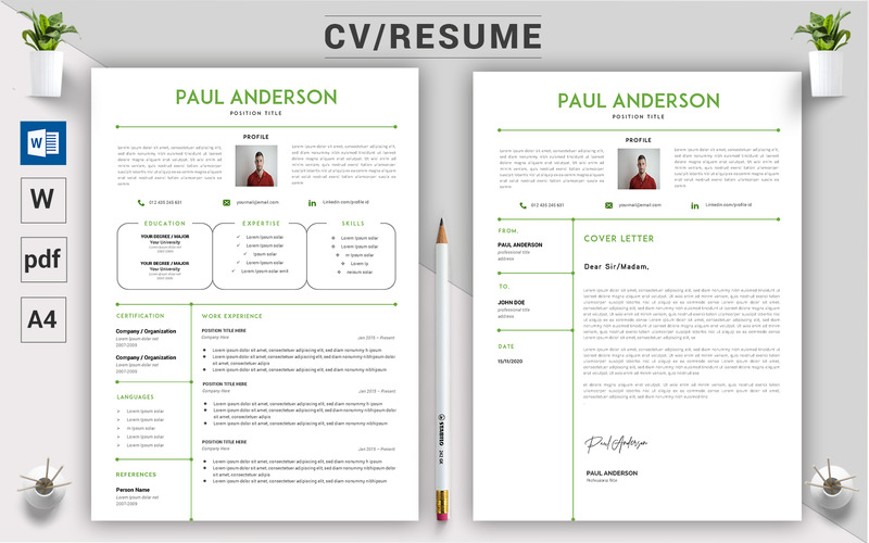 Paul Anderson - CV Resume Template - Features Image 3