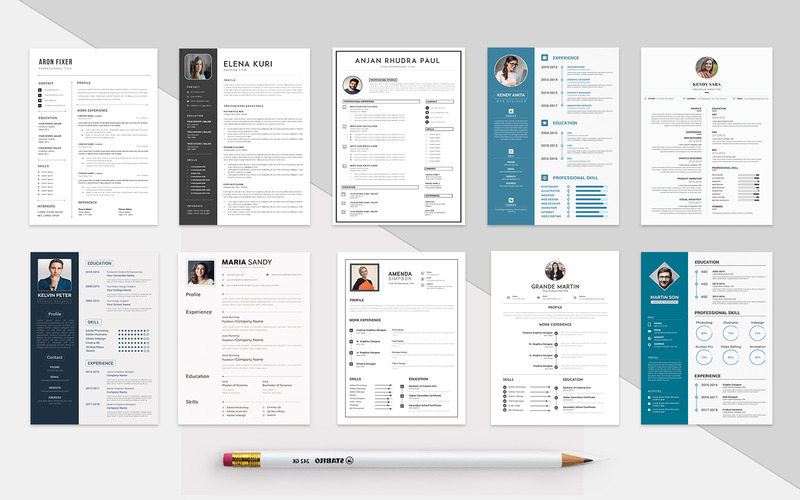 Professional Bundle: 10 CV & Resume Template - Features Image 2