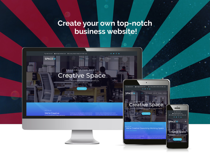 Spacew - biznesowy, uniwersalny, nowoczesny motyw WordPress Elementor - Obraz funkcji 1