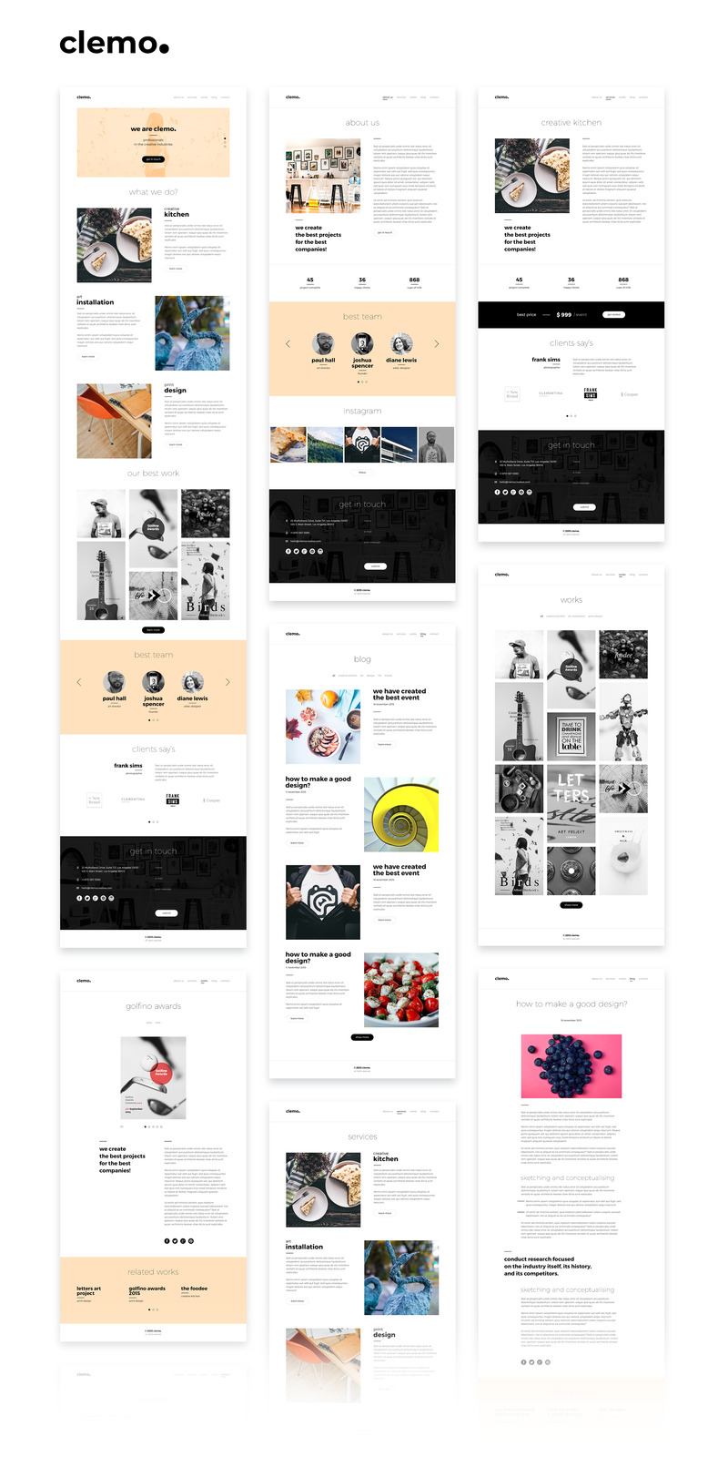 Clemo - Multipurpose PSD Template - Features Image 1