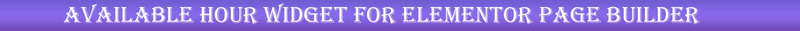 Available Hour Widget for Elementor WordPress Plugin - Features Image 1