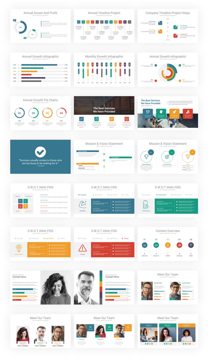 Annual Report PowerPoint Template - Features Image 2