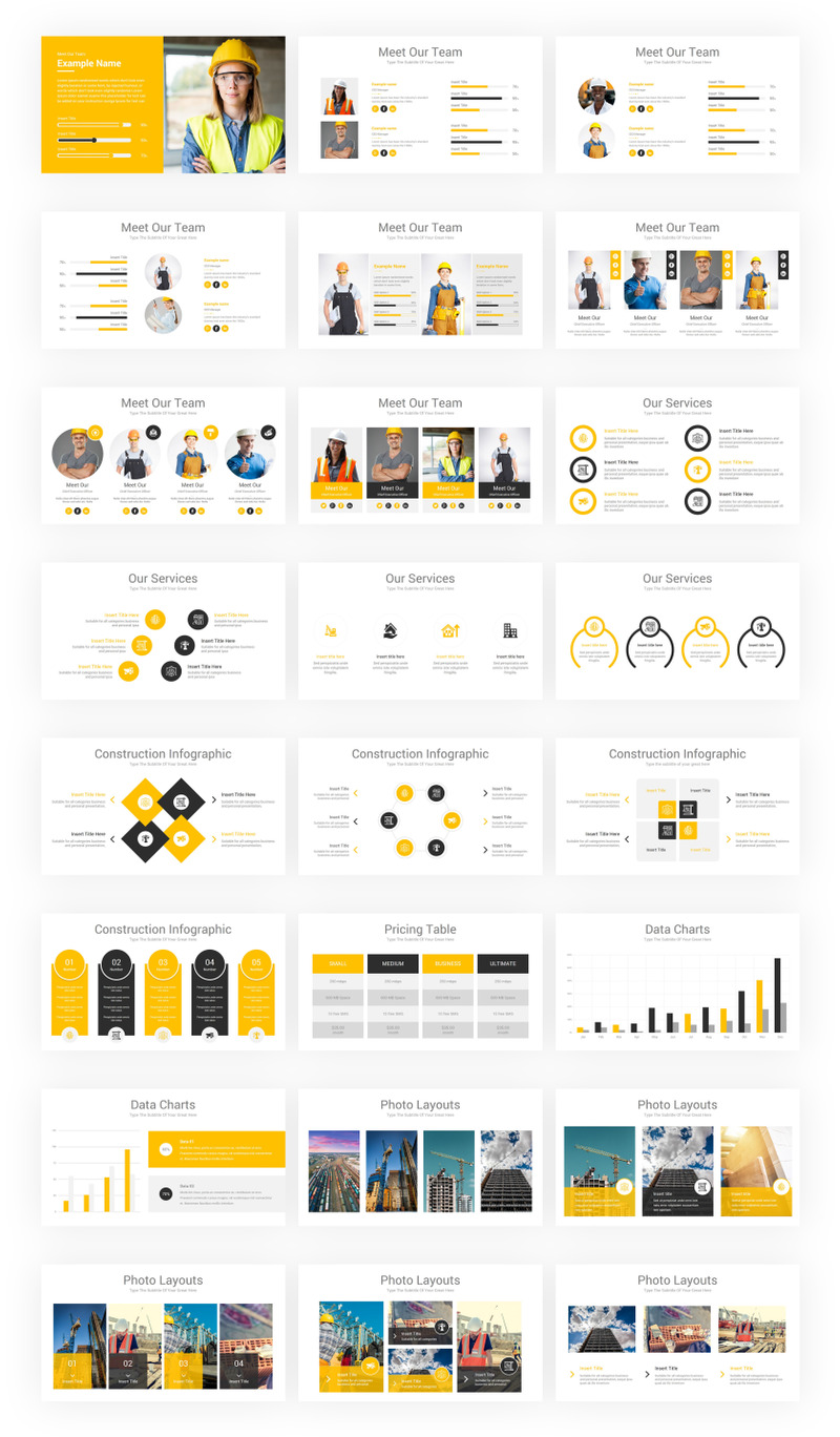 Construction PowerPoint Template - Features Image 3