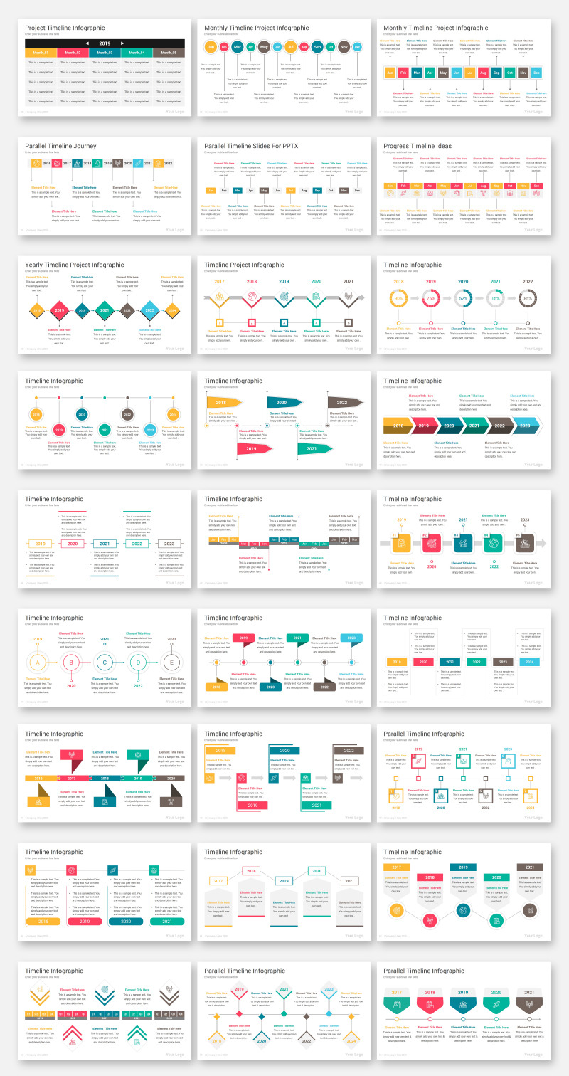 2000 Infographics Diagrams PowerPoint Template - Features Image 2