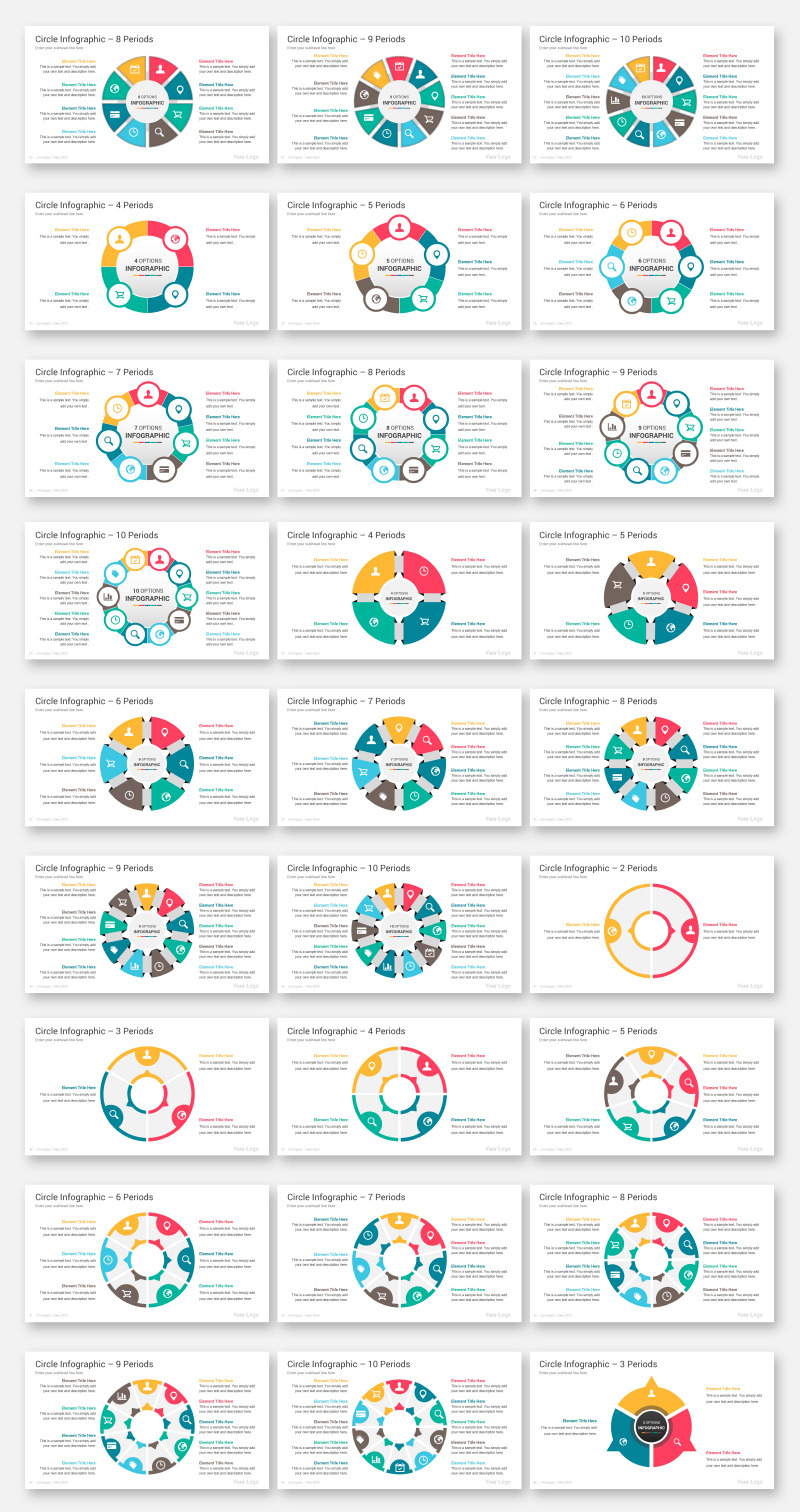 2000 Infographics Diagrams PowerPoint Template - Features Image 4