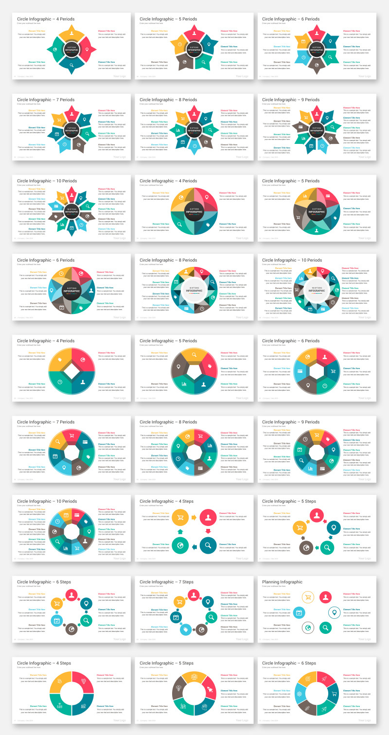 2000 Infographics Diagrams PowerPoint Template - Features Image 5