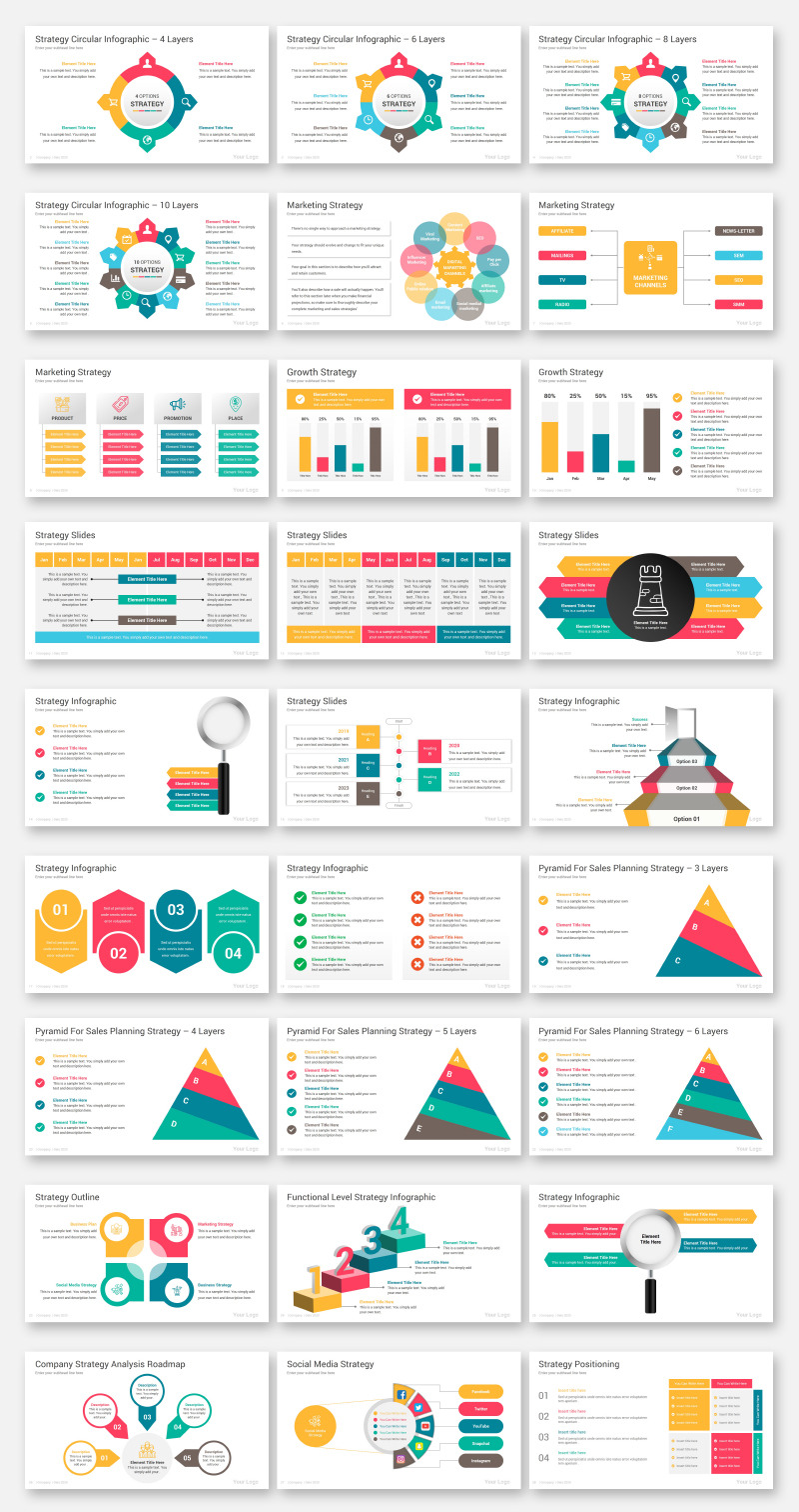 2000 Infographics Diagrams PowerPoint Template - Features Image 8
