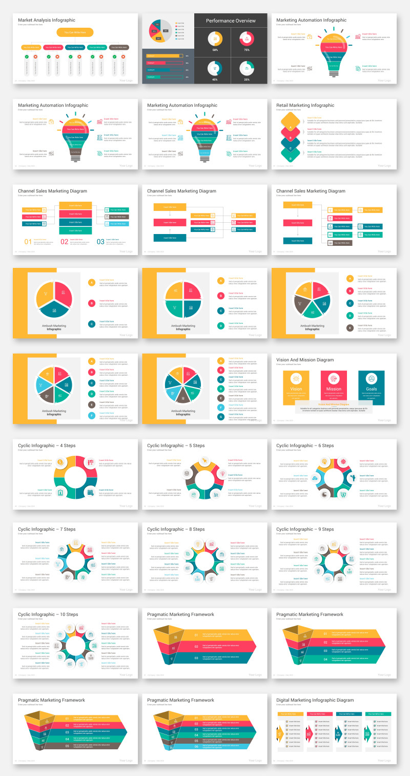 2000 Infographics Diagrams PowerPoint Template - Features Image 12
