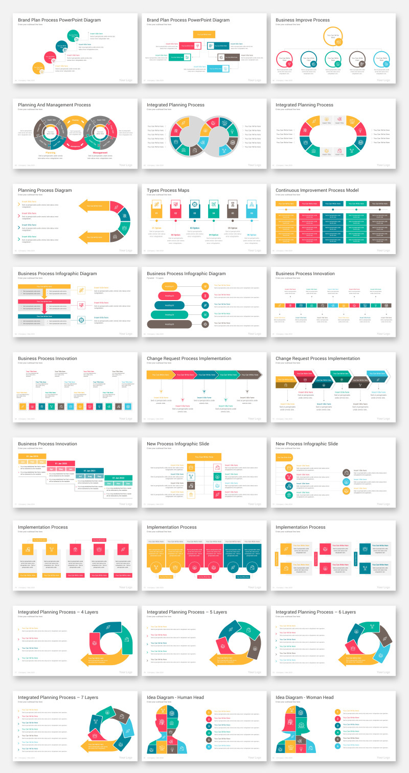 2000 Infographics Diagrams PowerPoint Template - Features Image 18