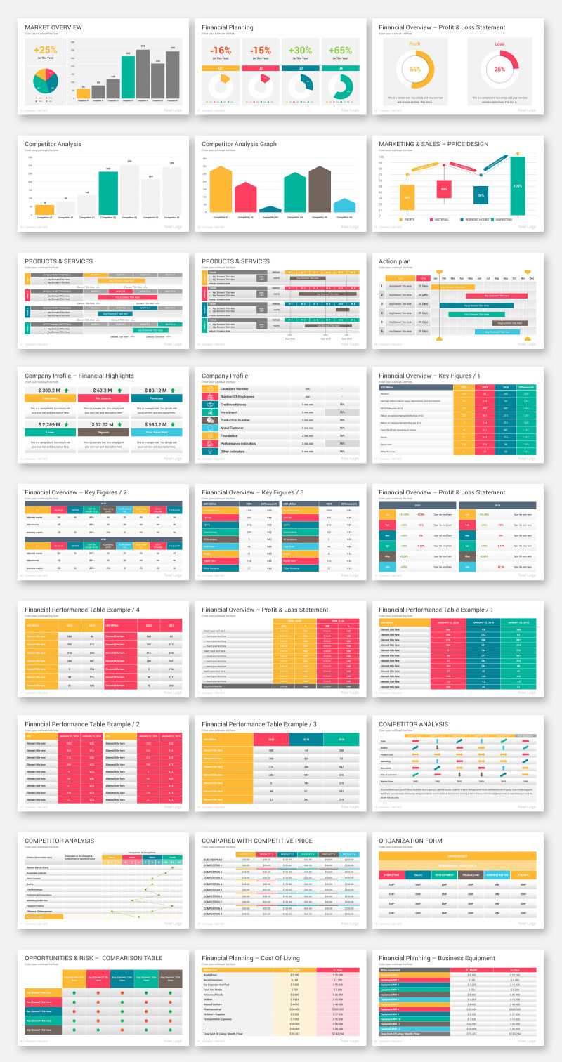 2000 Infographics Diagrams PowerPoint Template - Features Image 27