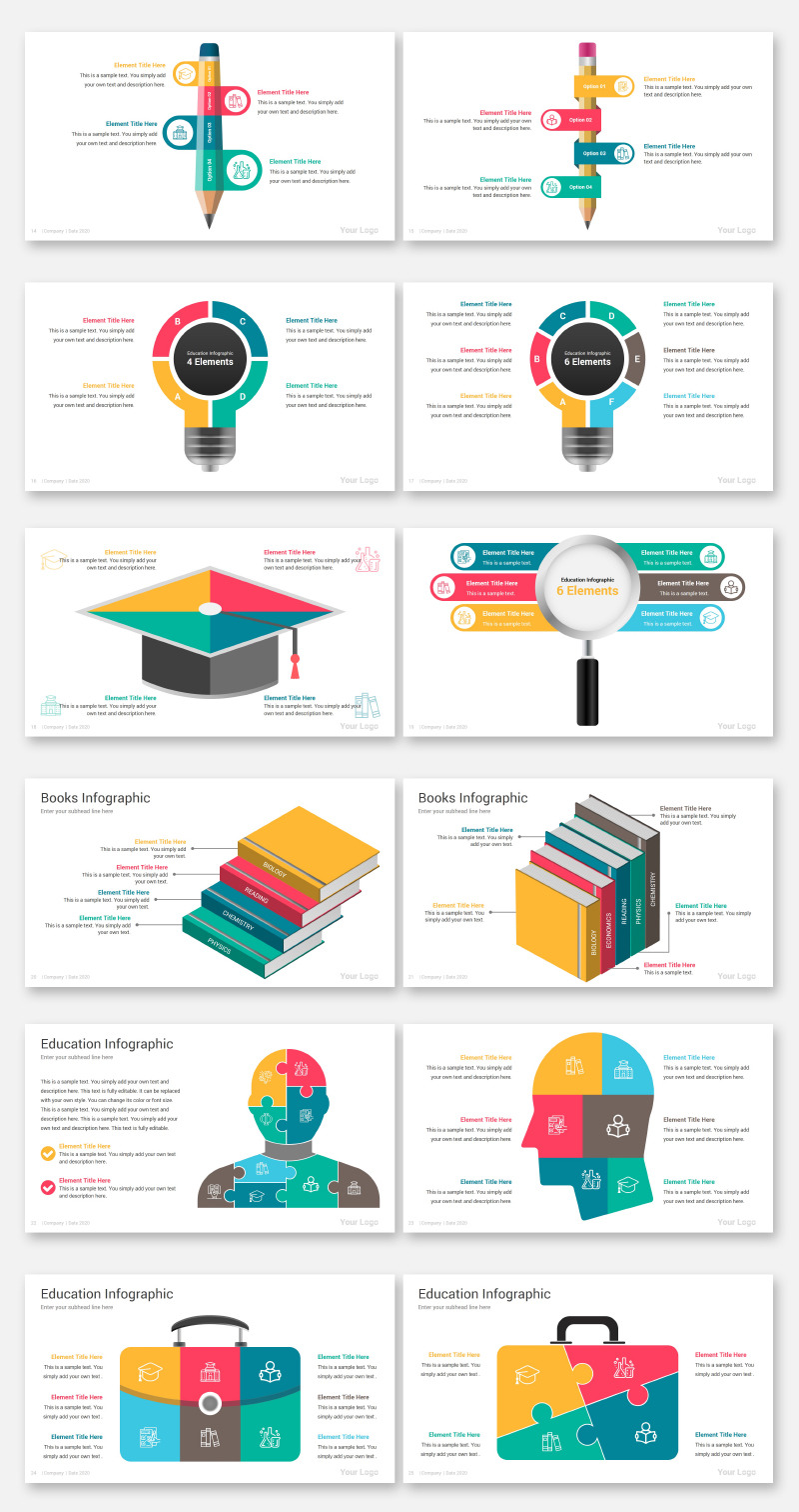 2000 Infographics Diagrams PowerPoint Template - Features Image 30