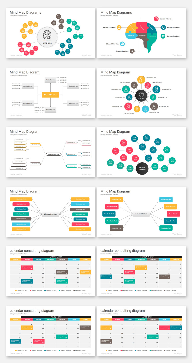 2000 Infographics Diagrams PowerPoint Template - Features Image 34