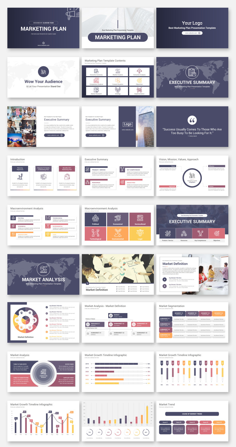 Marketing Plan Keynote Template - Features Image 1