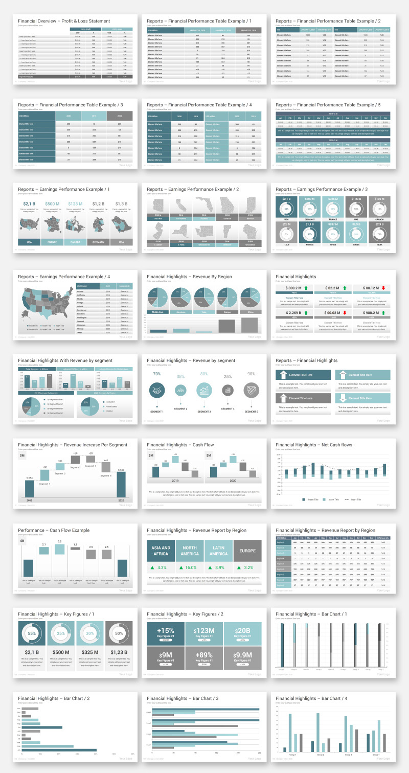 Prémium Annual Report PowerPoint sablon 104619 - Képpel 4
