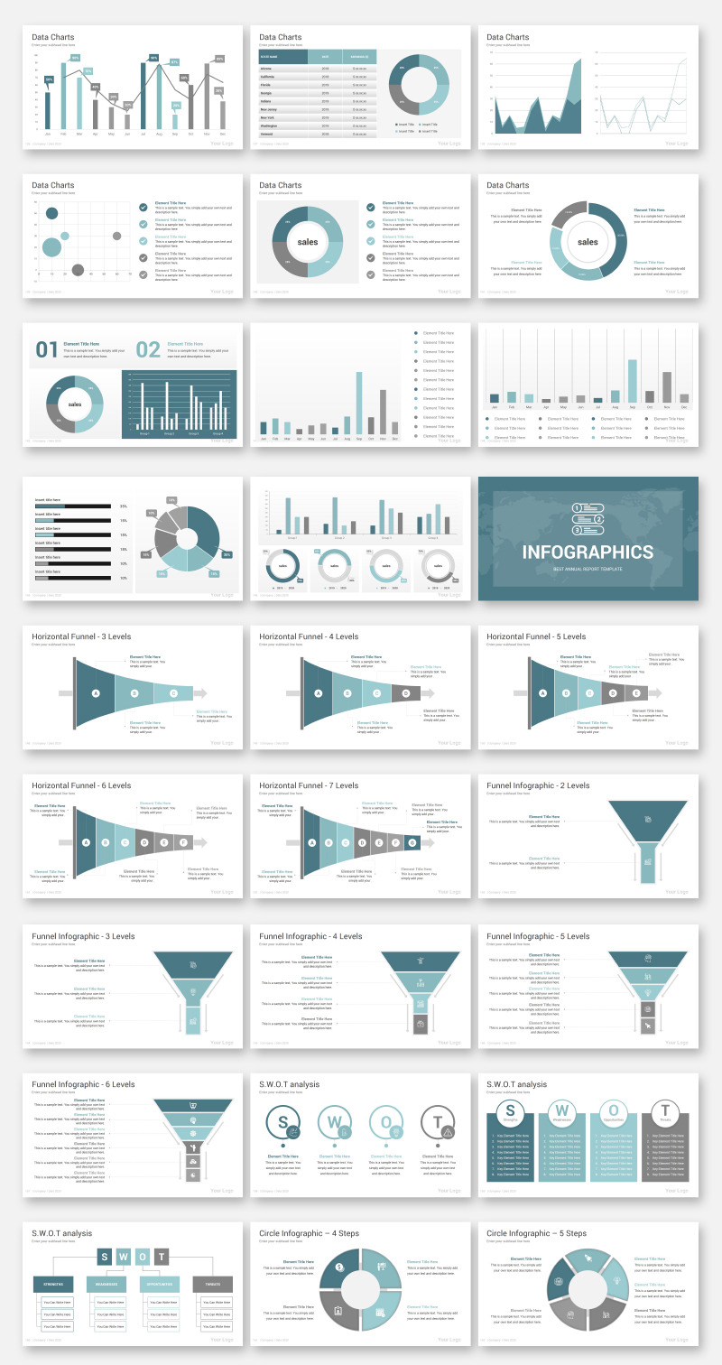 Prémium Annual Report PowerPoint sablon 104619 - Képpel 6