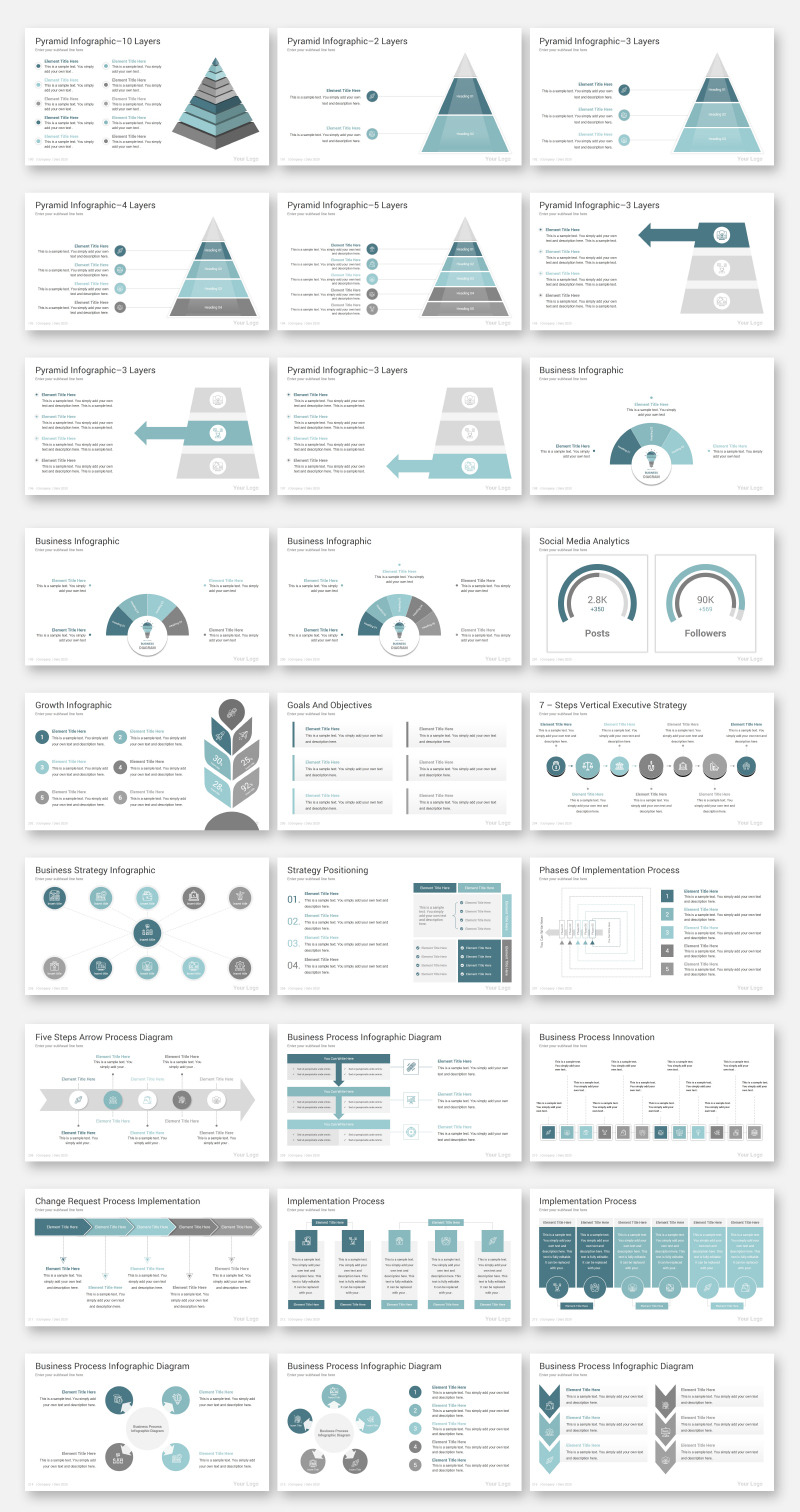 Prémium Annual Report PowerPoint sablon 104619 - Képpel 8