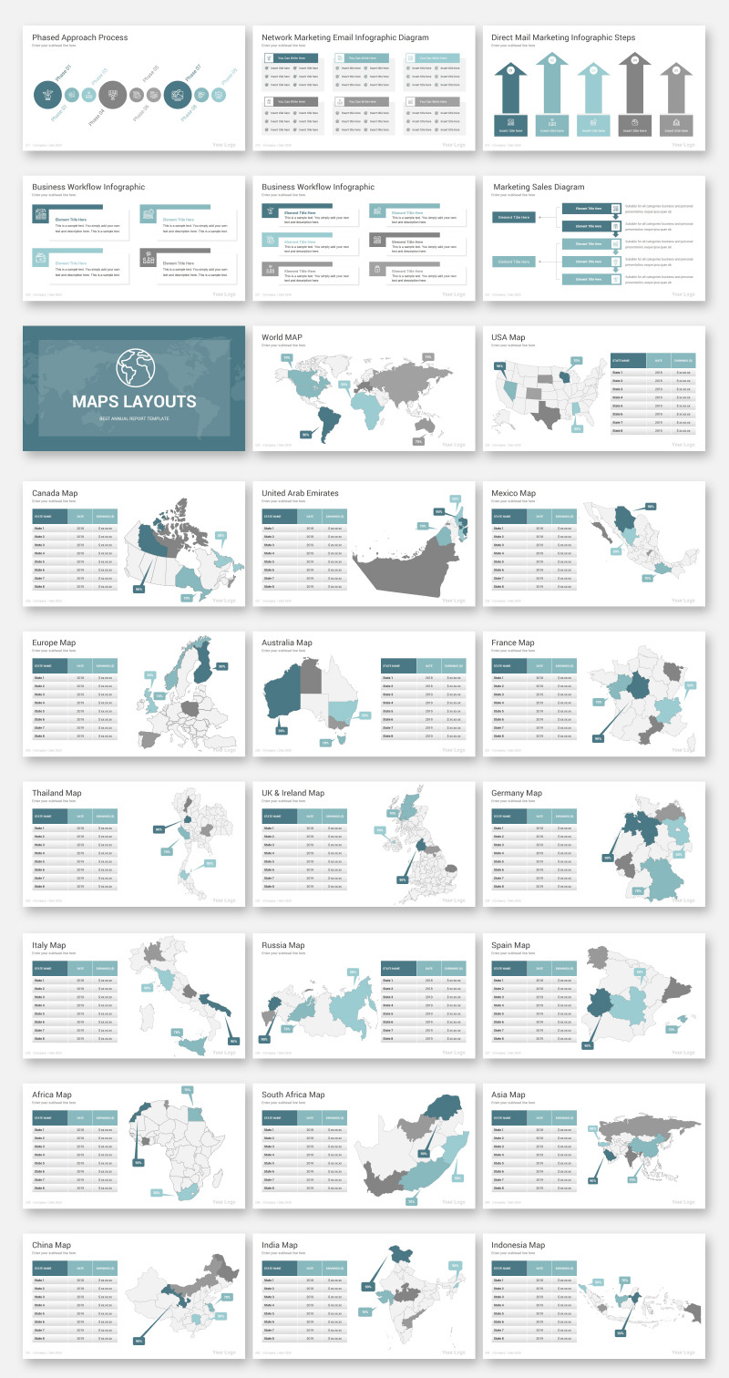 Prémium Annual Report PowerPoint sablon 104619 - Képpel 9