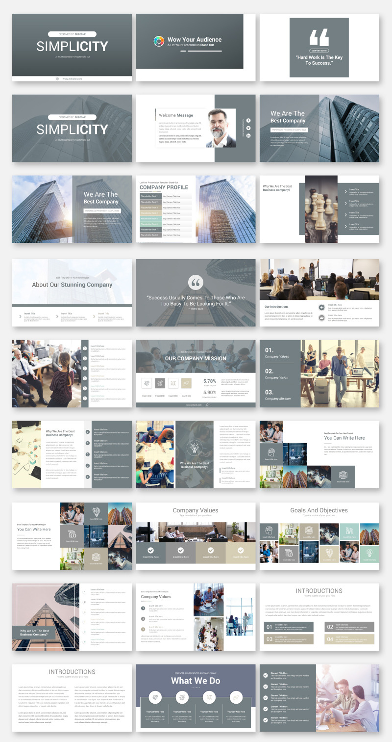 Simplicity PowerPoint Template - Features Image 1