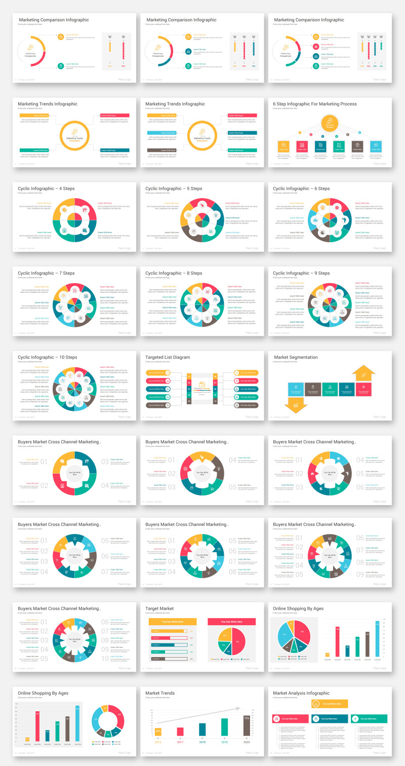 Marketing Infographics Pack Keynote Template - Features Image 1
