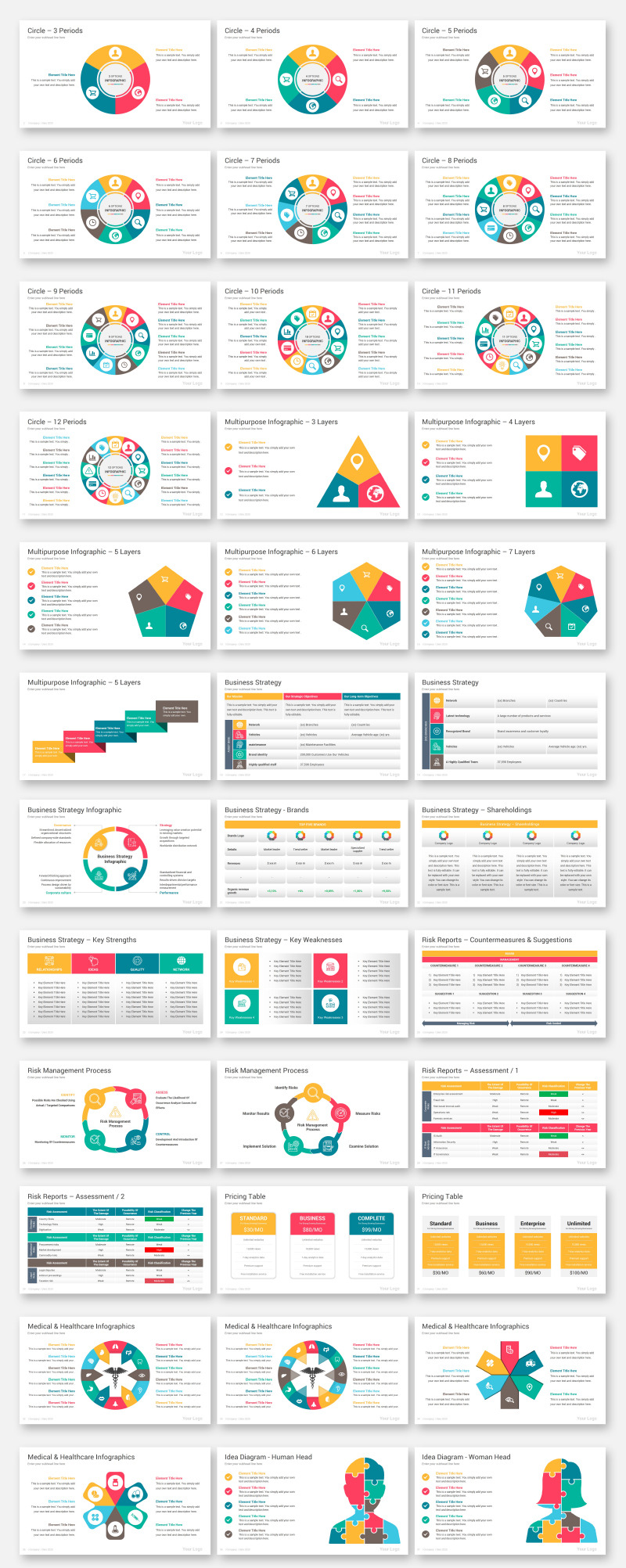 Multipurpose Infographics PowerPoint Template - Features Image 1