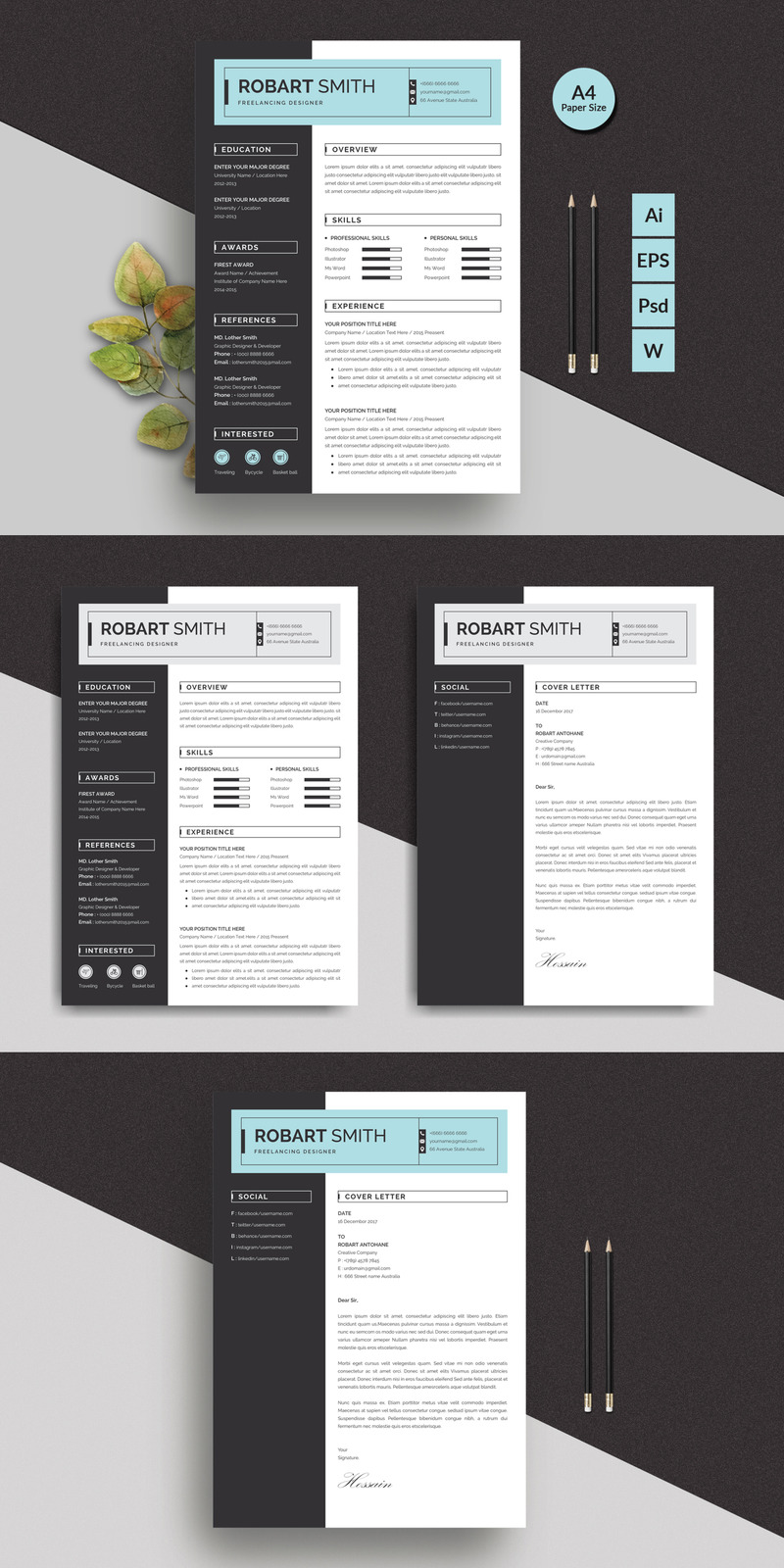 Robart Resume Template - Features Image 1