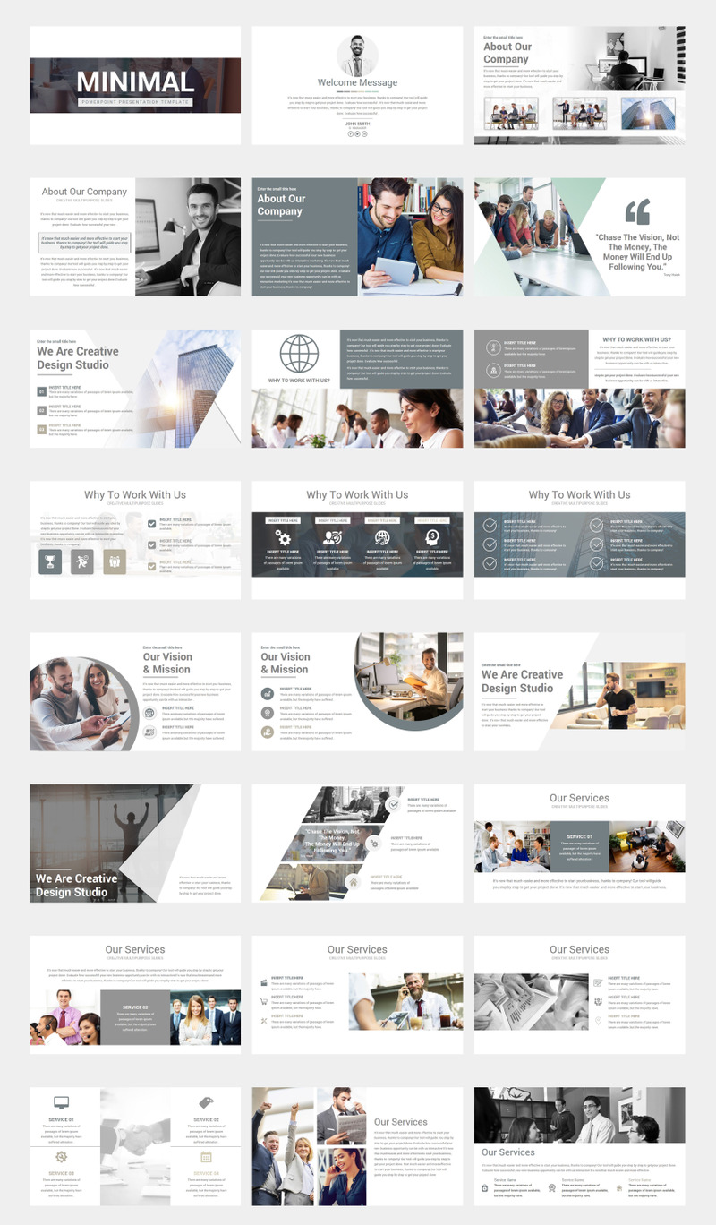 MiniMal Business PowerPoint-mall - Features Image 1