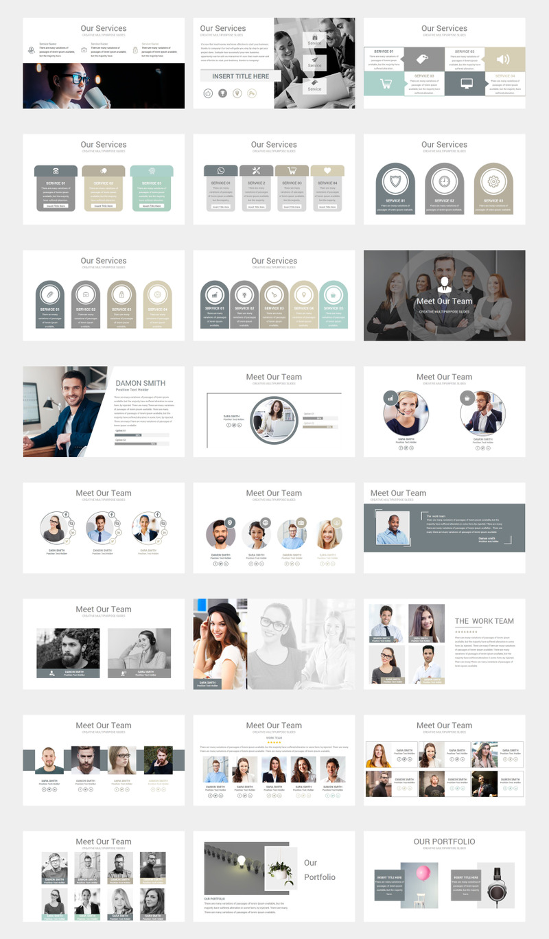 Modello PowerPoint 2 in 1 Business Plan - Caratteristiche Immagine 2