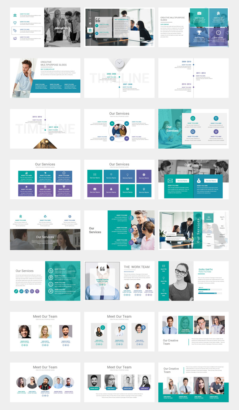 Modello PowerPoint 2 in 1 Business Plan - Caratteristiche Immagine 5