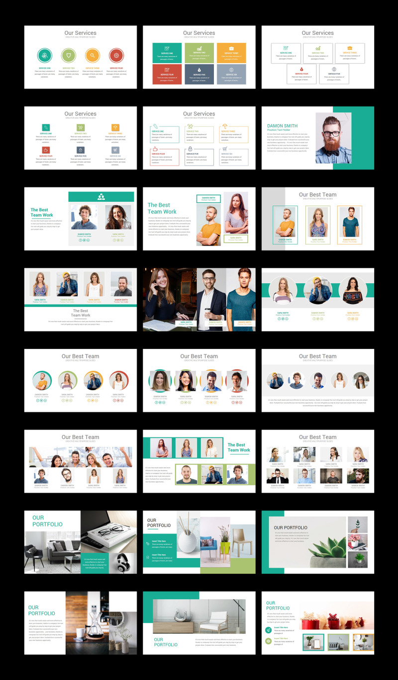 Шаблон презентации бизнес-решений PowerPoint - Features Image 2