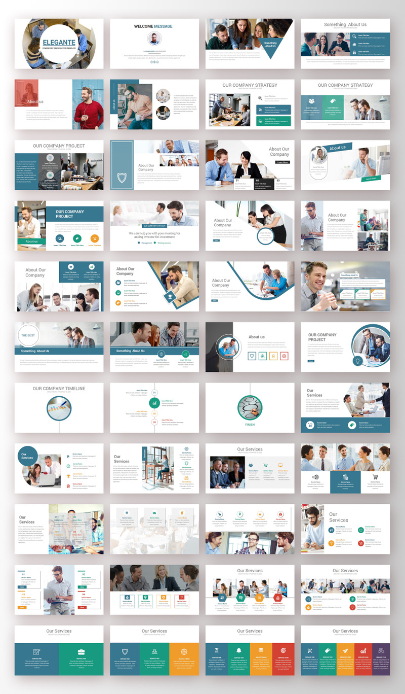 Elegante Business PowerPoint template - Features Image 1