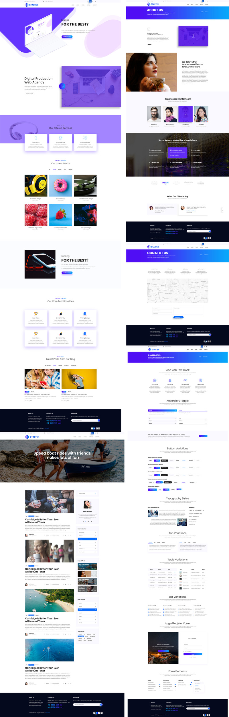 EL-Starter PSD Template - Features Image 1